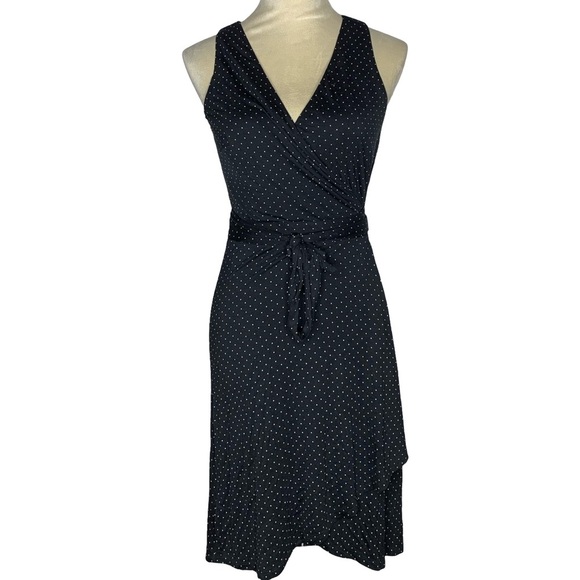 LOFT Polka Dot Wrap Dress - Picture 1 of 5